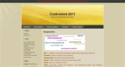 Desktop Screenshot of csakneked-2011.bloglap.hu