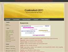 Tablet Screenshot of csakneked-2011.bloglap.hu